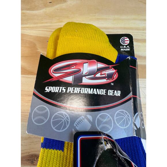 NWT Klein Bearkats Sports Performance Blue And Yellow Socks Size Large Adult - Picture 13 of 13